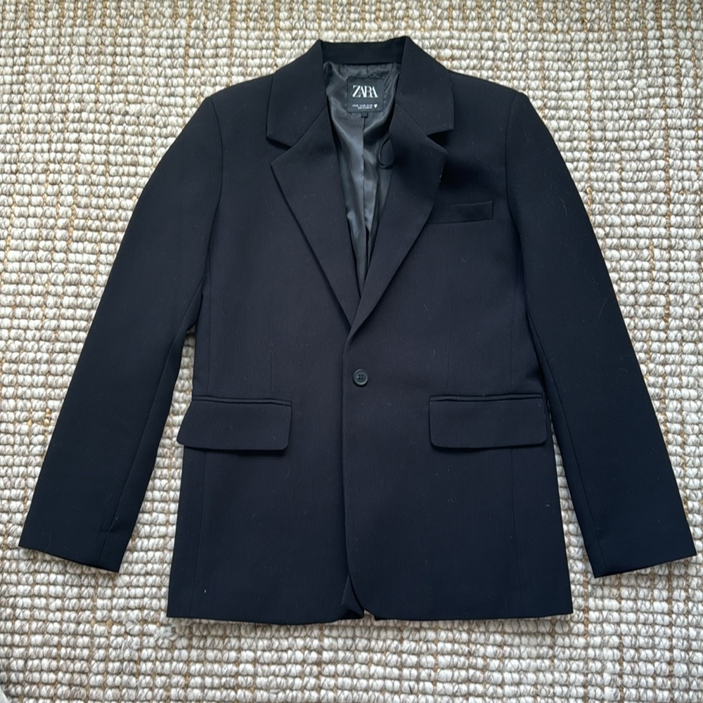 Xs Zara Basic Black Blazer - image 4